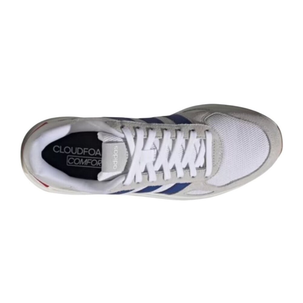 Adidas Run 84 Jogger Sneaker Men’s White/Blue Size 10 - Picture 10 of 14